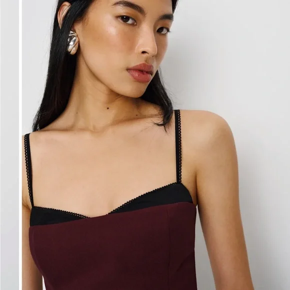 Reformation Red and Black Melanie Top - Picture 5 of 5